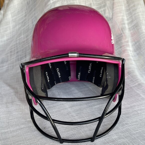 Adidas TBall Helmet BTE00202-Pink OSFM Adjustable 6" to 6 1/2" T-Ball Softball - Picture 3 of 13